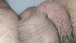 Step mom naked in bed get her white ass massaged by step son with small cock