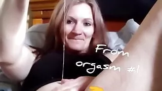 Sexy Wife Has a Super Gooey Solo Orgasm