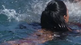 Latina gets banged outdoors in an interracial affair