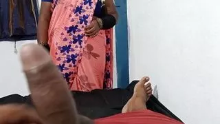 Indian Stepmom Caught Stepson Jerking Off And Helped Him To Cum Quickly By Grinding And Rubbing Hot Tamil clear audio