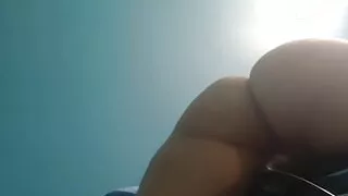 Pillow humping on web cam