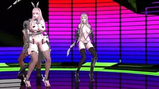 Huge Tits Bunny Girls + Sex (3D HENTAI)