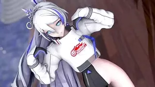 Kiana in racing suit - Sexy Dancing (3D HENTAI)