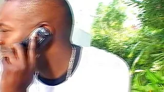 Busty ebony gets her pussy banged rough by a big black cock