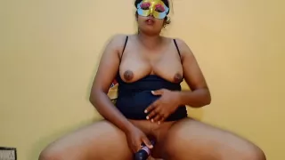 Indian Telugu Big Boobs Aunty Self Fucking