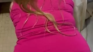 Dry fucking my asshole with a bad dragon dildo, no lube