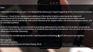 Carnal Contract #6 - Diame is a bit upset about something ... Becky gave Johannes a blowjob ... Eleni gave Johannes a boob fuck