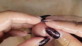 Intense Handjob Cumshot - So much cum! Slow and Sensual edging handjob with unreal cum explosion