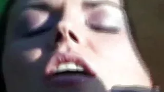 A Beautiful Hot Brunette with Amazing Pair of Boobs Rides a Cock Outdoors