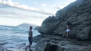 I Found Her Lost on the Beach and Convinced Her to Fuck Me