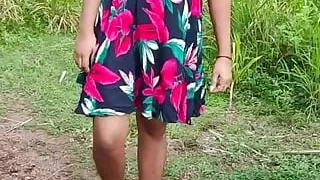 Hot step sister face fuck - outdoor sex