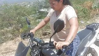 I teach my neighbor how to ride a motorcycle and she gives me her vagina.