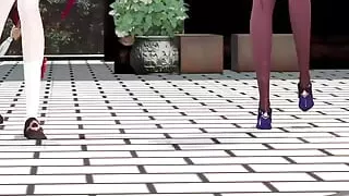 Genshin Impact - Kuto x Keqing - Sexy Dance + Sex (3D HENTAI)