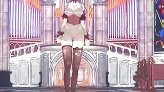 Bronya Dancing With Sexy Socks (3D HENTAI)