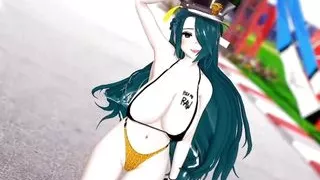 Maki Tofu Sexy Dance With Thick Ass (3D HENTAI)