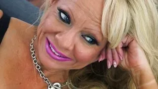 Big tits and fishnet stockings