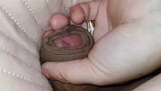 Step mom slip hand under step son blanket handjob his dick