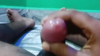 Mastrubation video handjob himself