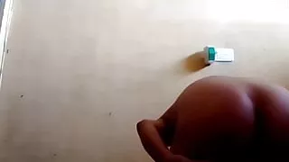 Girl Massaging her Booty Before Bathing And Playing With My Pussy