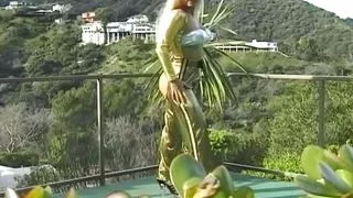 Amazing looking German MILF posing and masturbating outdoors