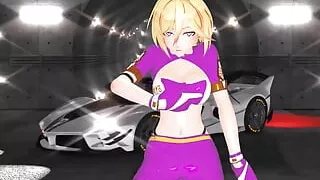 Durandal Honkai Impact 3 Hentai Mmd Undress Dance Spit It Out Purple Suit Color Edit Smixix
