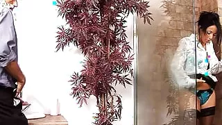 Wet CFNM Clothed Sex in Shower for sexy MILF Romana Ryder