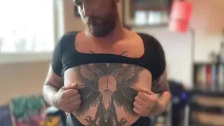 Teasing my tits and ass in my skirt