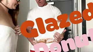 Ashley gets her own glazed Donut!