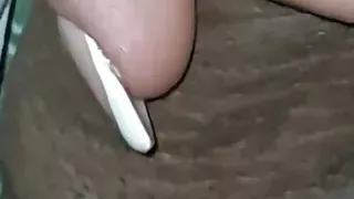 Step mom very close up handjob under blanket make step son dick have erection