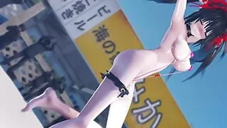 Tokisaki Kurumi - Sea Dance (3D Hentai)