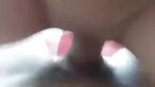 Riding on His Big Cock and He Fingering My Asshole