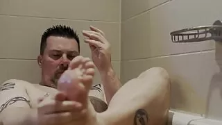 Washing My Chubby Body in Orange Bath Water