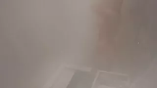 Filming my delightful girl washing up in the bathroom