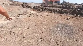 Quick Cum in Mouth While We Were Walking Absolutely Naked Under the Blue Sky