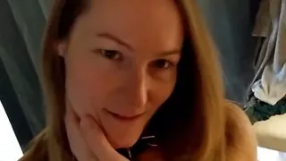 He Makes Me Wear a Bell to Suck His Big Cock and Rub My Pussy