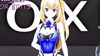 Hentai Mirai Akari Vtuber Undress Dance Mmd 3D Dark Blue Eyes Color Edit Smixix