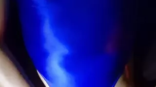 Hand job in sexy body suit