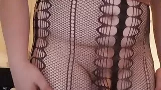 Chubby mommy in sexy outfit teasing