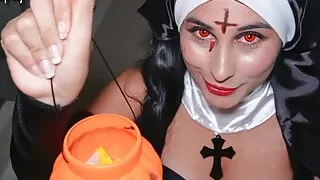 possessed nun sucks big cock