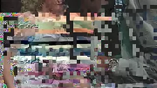 Blonde babe bangs by black buck