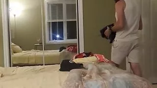 Stepdad fucks son's best friend and son catches them in the act Part 1