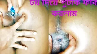 Desi Moti kamwali ki gaand me toy ghuchake faar diya