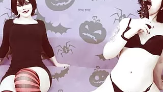 JOI: Mavis Dracula teases you with her sexy body and asks you cum in her pussy on Halloween