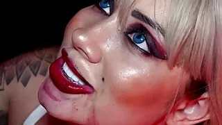 Tiffany enjoys Chucky's cock until she receives a big creampie - Halloween Special - Sara Blonde