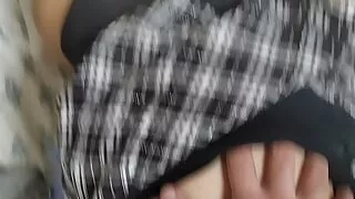 Cute Japanese girl sounds like meowing while getting fucked by foreigner