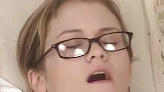 She is not the prettiest but she sucks like a pro! Teen slut loves to eat cum!