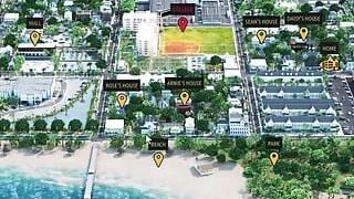 Milfs of Sunville #16 - Oliva took out her panty and showed Johannes ... Johannes and Nicole had a moment ... Emily gave Johanne