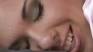 Sexy teen slut sucks cock and gets ass and pussy fucked