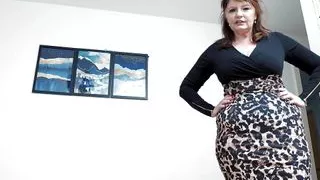 British Granny Lady Ava Sucks Black Dick POV and Tastes Cum