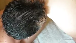 I was caught in the sauna